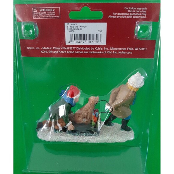 St. Nicholas Square Christmas Village Decoration- Puppy Joy Ride  & Mailbox Row - Picture 5 of 5